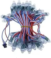 Mifrsnu 100Pcs/Lot 12mm WS2811 2811 IC RGB LED Pixels Module String Light IP68 5V Holidays/Christmas/Festival