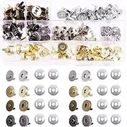 Cimeton Button Clasps Round Snaps DIY Craft Sewing Buttons Knitting Buttons Sets for Sewing, Craft, Purses, Bags, Clothes, Leather (14MM)