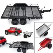 Aluminum Trailer For Scx10 Cc01 F350 HILUX 90034 Rc4wd D90 RC Crawler Car #M/#L