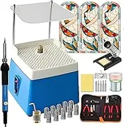 Stained Glass Starter Kit, Professional Simple Making DIY Glass & Mosaic Tools Set, Glass Cutter Tool & Soldering Iron Kit, for Glass Worker/Glass Craft Enthusiast/Mosaic Starter
