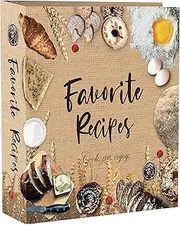 Recipe Binder 8.5x11, 3 Ring DIY Cookbook Binder Kit 16 Dividers & 50 Sleeves & 32 Labels, Recipe Books Binder, Recipe Organizer Binder Kit, Recipe Binder with Plastic Sleeves, Recipe Book (Bakery)