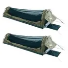 2x Adventure Kings Single Camping Swag Kwiky 260gsm Ripstop Canvas 50mm mattress