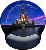 Cute Anime Mouse Pad with Wrist Rest, Non-Slip Rubber Base for Comfortable Gaming Mousepad - Ergonomic Mouse Pad with Wrist Support Suitable for Laptop Desktop and Work, Office Desk Accessory