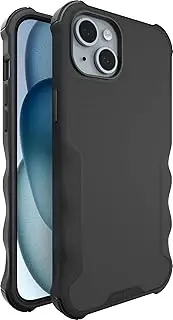 [Smartish] iPhone 15 Plus Protective Magnetic Case - Gripzilla Compatible with MagSafe [Rugged + Tough] Heavy Duty Grip Armor Cover w/Drop Tested Protection for Apple iPhone 15 Plus - Black Tie Affair