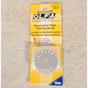 Olfa Decorative Edge Pinking Rotary Blade New in Package 45 mm