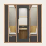 Recess | The Cove | Soundproof Booth | Office Pod | Soundproof Meeting Pod Australia, Black