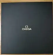 OMEGA Leather Luggage Tag Set & TSA Lock LUXURY BRAND ACCESSORY Collectible NIB