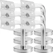 6 Pcs Stainless Steel Handrail Bracket Staircase Railing Hardware