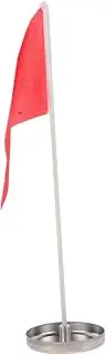 Kisangel Golf Training Cup Red Flag Stainless Steel Hole Cup Convenient for Putting Practice Course