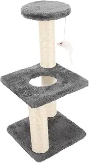 GREENADSCAPE Cat Climbing Frame Cat Tree Household Scratching Post Scratching Pole with Scratcher Toy Cat Supplies Wear-Resistant Kitten Scratcher Cat Accessories Flannel