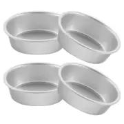 4 Pcs Baking Pan Oval Leche Flan Molder Filipino Cake Puck Aluminum