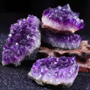10Pcs 80-100g Natural Amethyst Cluster Quartz Crystal Druzy Geode Healing Stone