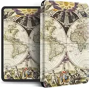 WunM Studio Case for Kindle Kindle Touch 2014 (Kindle 7 7Th Generation) Waterproof Kindle Paperwhite E-Reader Case, e-Book-Reader-Covers with Auto Sleep/Wake/Retro Earth