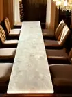 36"x12" White Quartz Console Slab Top, Rectangle Quartz Stone Living Room Decor