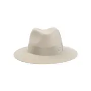 [Maison Michel] Maison Michel-Beige Henrietta Wool Hat-Donna S STAND
