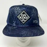 NWT Dakine Trucker Snapback Hat Blue Surf Skate Hawaiian Beach Fishing Blue Mesh