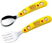 Skater SFBS1-A Children's Spoon and Fork Set, Curious George