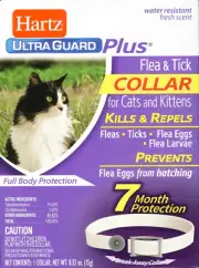 Hartz UltraGuard Plus FLEA & TICK COLLAR for Cats & Kittens • Prevents Flea Eggs