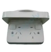 TRANSCO Weatherproof Power Point Double Pole 240V 10 Amp IP65 Rated P2DWS