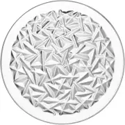 Orrefors Carat 10-5/8" Serving/Dessert Plate, Large, Crystal