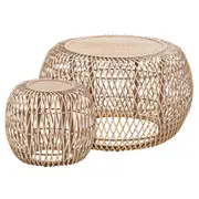 Cooper & Co. Havana Set Of 2 Coffee Tables Natural