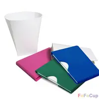在飛比找有設計U design優惠-FOFOCUP折折杯｜台灣創意杯身可折8oz折折杯-粉+藍+