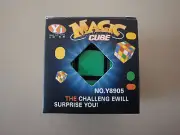 MAGIC CUBE 3 X 3 SIX SIDED PUZZLE IN BOX TWIST BRAIN TEASER MIND BENDER NOVELTY