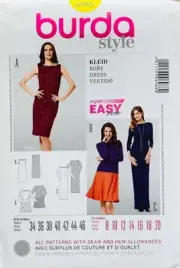 BURDA 6988 SIZE 8 10 12 14 16 18 20 MISSES DRESS UC/FF