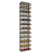 Adjustable Wall Mount Spice Rack Organizer 12-Tier Dual-use Multi-use Hanging...