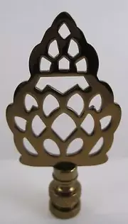 Lamp Finial Antqued Brass Pineapple (T610)