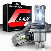 2-Sides H4 9003 LED Headlight White Bulbs High Low For Mitsubishi Triton ML MN (for: Mitsubishi)