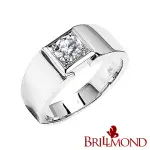 【BRILLMOND JEWELRY】GIA 天然鑽石 50分 D/VS2 3EX NONE 男戒 傳奇(高規格GIA 天然鑽石 50分無螢光主石)