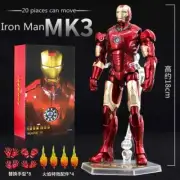 ZD Iron Man MK3 Action Figure Avengers Tony Stark Collect Model Gift