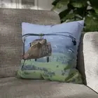 CUSHION COVER PILLOW CASE|COOL APACHE HELICOPTER ARMY WAR