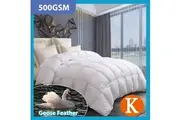 Goose Feather Down Quilt 500 GSM Duvet Doonas King:240x210cm