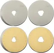 Anneome Titanium-Plated Quilting Cutter Blades 10pcs Replacement Blades for Fabric Cutter Lightweight Easy to Install