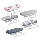 Portable Tabletop Ironing Board Foldable Legs Removable Cover for Home