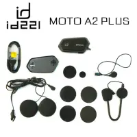 在飛比找momo購物網優惠-【id221】MOTO A2 PLUS 藍牙耳機 機車安全帽