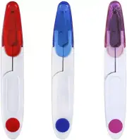 3PCS Portable U Shaped Scissors with Safety Cover for Yarn Cross Stitch Thread S
