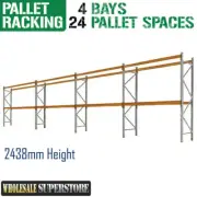 PALLET RACKING - 4 Bays 2438mmH - Dexion Compatible Storage HEAVY DUTY shelving