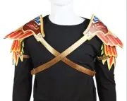 Medieval Warrior Costume Faux Leather Shoulder Pauldron Armor Pheonix