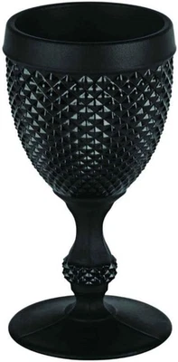 Bicos Frosted Black Goblet
