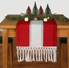 Table Runner Tablecloth 12*72inch Christmas ​Holiday Red Home Decoration