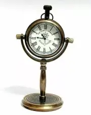 Nautical Antique Brass Desk Clock Marine Maritime Desk and Shelf Clock Gift