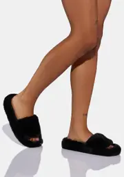 Break Of Day Faux Fur Slippers