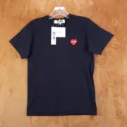 COMME DES GARCONS Top Womens Small Black Pullover Crew Fitted Logo INVADER Tee