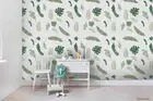 3D Leaves Seamless Wallpaper Wall Mural Removable Self-adhesive 14