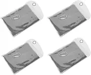 4 Pack Cooling Towels, 100x30cm Ice Sports Towels with Waterproof Bag & Carabiner, Microfiber Cooling Towels, Soft Breathable Towels for Fitness Yoga Gym Workouts Golf Camping(Grey)