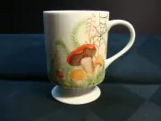 Hand Painted 8 oz. Porcelain Irish Coffee Cup Mushroom Chic