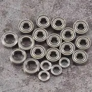 20Pcs Ball Bearing Kit for Tamiya TT01 TT-01 TT01D TT01E TT01R DF02 1/10 RC Car Upgrade Parts silver